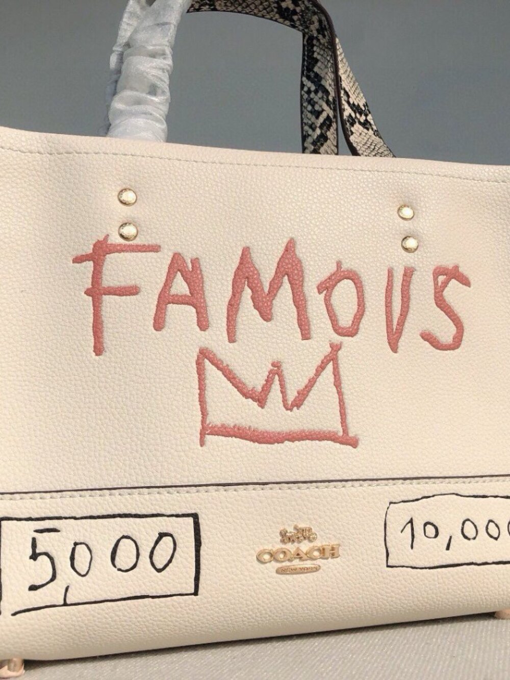 Coach x Jean-Michel Basquiat Dempsey Carryall Satchel/Crossbody - Picture 3 of 9